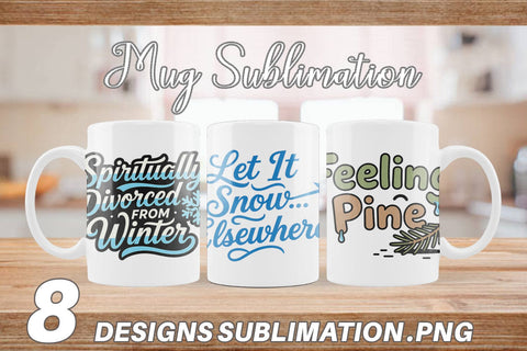 Mug Wrap Cynical Christmas Phrases Sublimation artnoy 