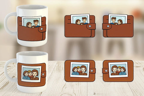 Mug Wrap Dad’s Wallet Sublimation artnoy 