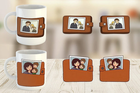 Mug Wrap Dad’s Wallet Sublimation artnoy 