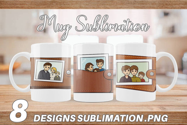 Mug Wrap Dad’s Wallet Sublimation artnoy 