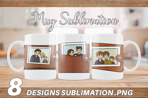 Mug Wrap Dad’s Wallet Sublimation artnoy 