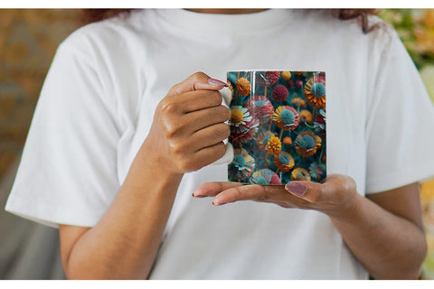 Mug Wrap Dandelions Flower Pattern Sublimation artnoy 