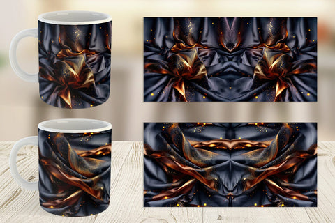Mug Wrap Dark Silk Satin Sublimation artnoy 