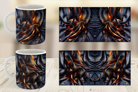 Mug Wrap Dark Silk Satin Sublimation artnoy 