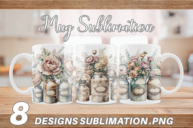 Mug Wrap Decorative Milk Can Sublimation artnoy 