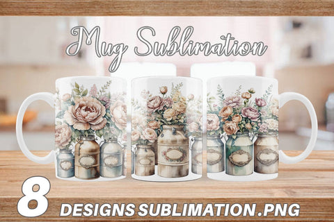 Mug Wrap Decorative Milk Can Sublimation artnoy 