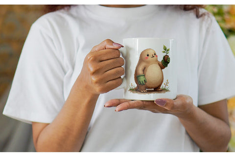 Mug Wrap Derpy Garden Helpers Watercolor Sublimation artnoy 