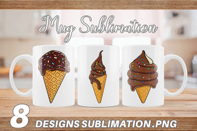 Mug Wrap Dipped Ice Cream Sublimation artnoy 
