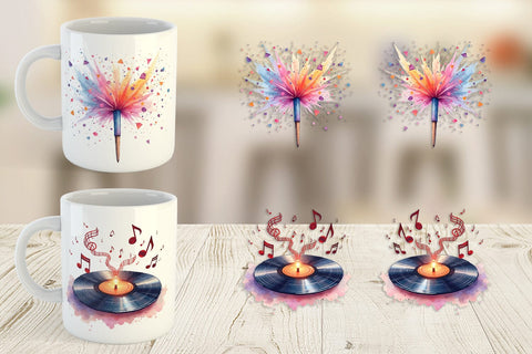 Mug Wrap Disco Diva Mom Sublimation artnoy 