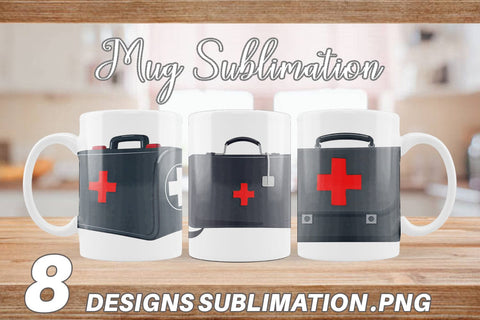 Mug Wrap Doctor Bag Sublimation artnoy 