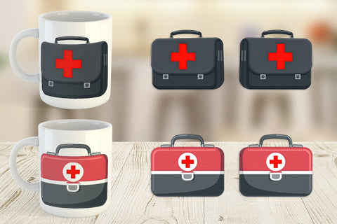 Mug Wrap Doctor Bag Sublimation artnoy 