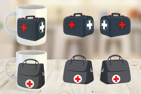Mug Wrap Doctor Bag Sublimation artnoy 