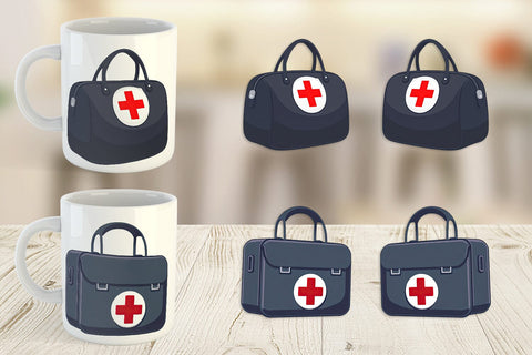 Mug Wrap Doctor Bag Sublimation artnoy 
