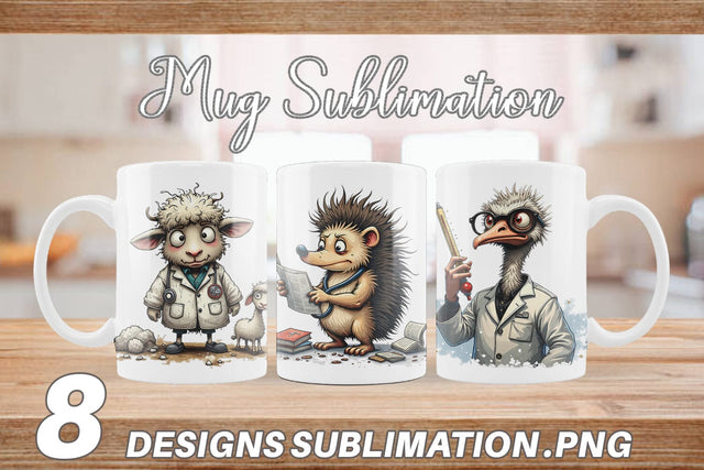 Mug Wrap Doctor Chaos Critters Sublimation artnoy 