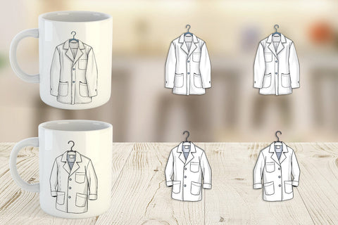 Mug Wrap Doctor Coat Sublimation artnoy 