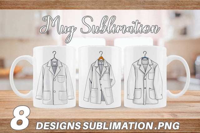 Mug Wrap Doctor Coat Sublimation artnoy 