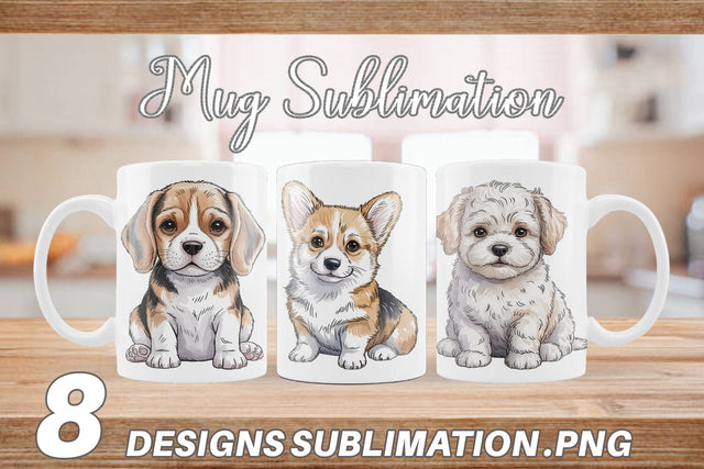 Mug Wrap Dog Nursery Sublimation artnoy 