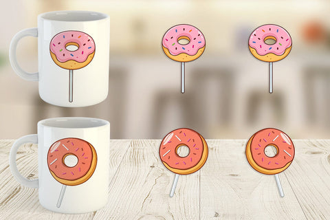 Mug Wrap Donut Stick Sublimation artnoy 