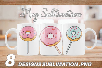 Mug Wrap Donut Stick Sublimation artnoy 