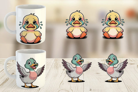 Mug Wrap Duck Mood Sublimation artnoy 