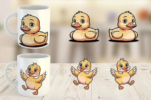 Mug Wrap Duck Mood Sublimation artnoy 