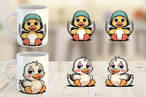 Mug Wrap Duck Mood Sublimation artnoy 