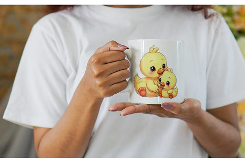 Mug Wrap Duck Mother's Day Sublimation artnoy 