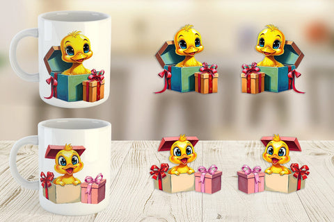 Mug Wrap Duckling Gift Sublimation artnoy 