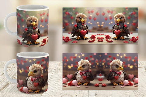 Mug Wrap Eagle Valentine Sublimation artnoy 
