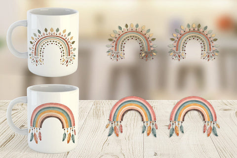 Mug Wrap Earthy Boho Fall Sublimation artnoy 