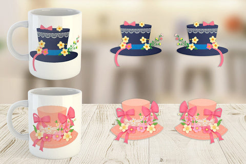 Mug Wrap Easter Bonnet Sublimation artnoy 