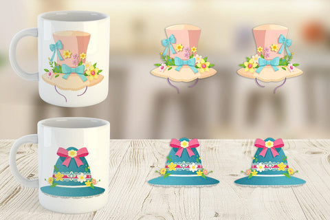 Mug Wrap Easter Bonnet Sublimation artnoy 