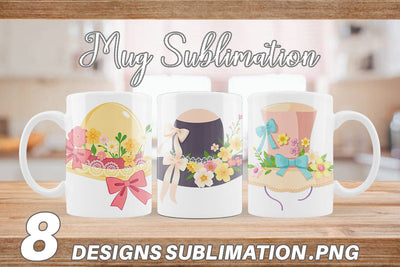 Mug Wrap Easter Bonnet Sublimation artnoy 
