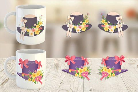 Mug Wrap Easter Bonnet Sublimation artnoy 