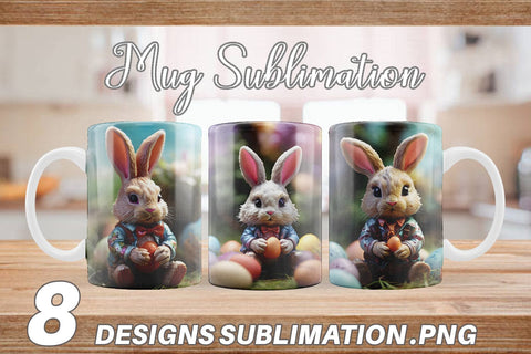 Mug Wrap Easter Bunny Sublimation artnoy 