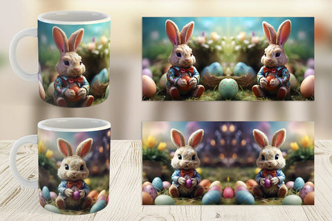 Mug Wrap Easter Bunny Sublimation artnoy 