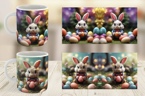 Mug Wrap Easter Bunny Sublimation artnoy 