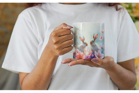 Mug Wrap Easter Bunny Sublimation artnoy 