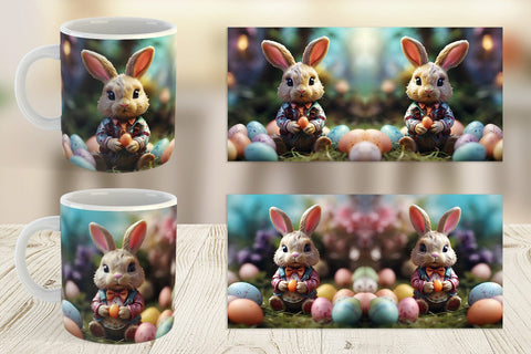 Mug Wrap Easter Bunny Sublimation artnoy 