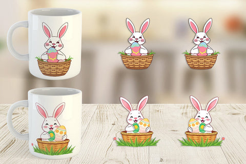 Mug Wrap Easter Bunny Sublimation artnoy 