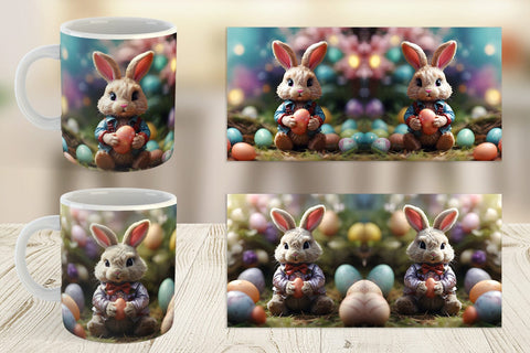 Mug Wrap Easter Bunny Sublimation artnoy 