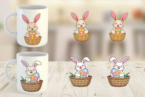 Mug Wrap Easter Bunny Sublimation artnoy 