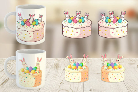 Mug Wrap Easter Cake Sublimation artnoy 