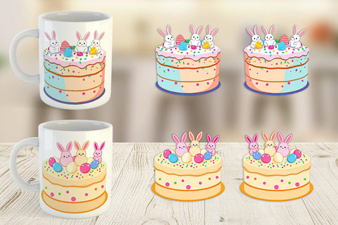 Mug Wrap Easter Cake Sublimation artnoy 