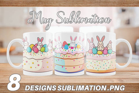 Mug Wrap Easter Cake Sublimation artnoy 