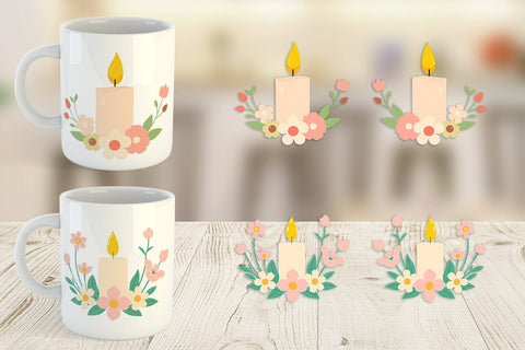Mug Wrap Easter Candle Sublimation artnoy 