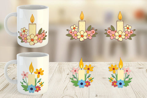 Mug Wrap Easter Candle Sublimation artnoy 