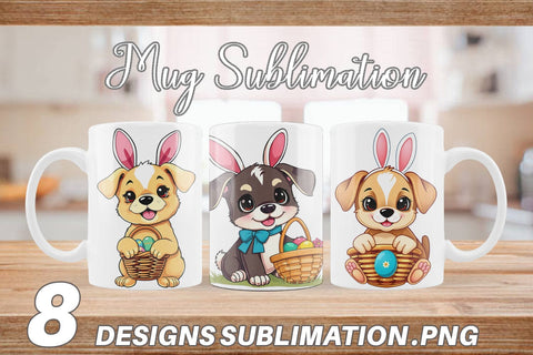 Mug Wrap Easter Dog Sublimation artnoy 