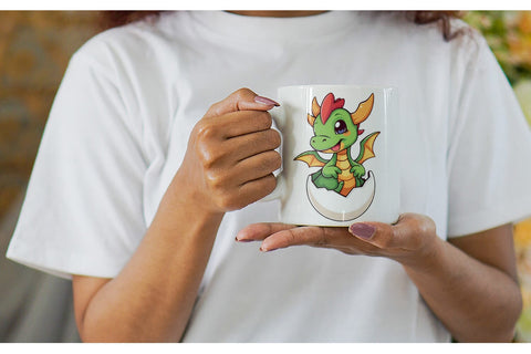Mug Wrap Easter Dragon Sublimation artnoy 