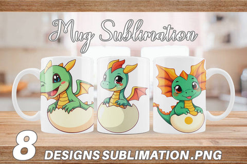 Mug Wrap Easter Dragon Sublimation artnoy 